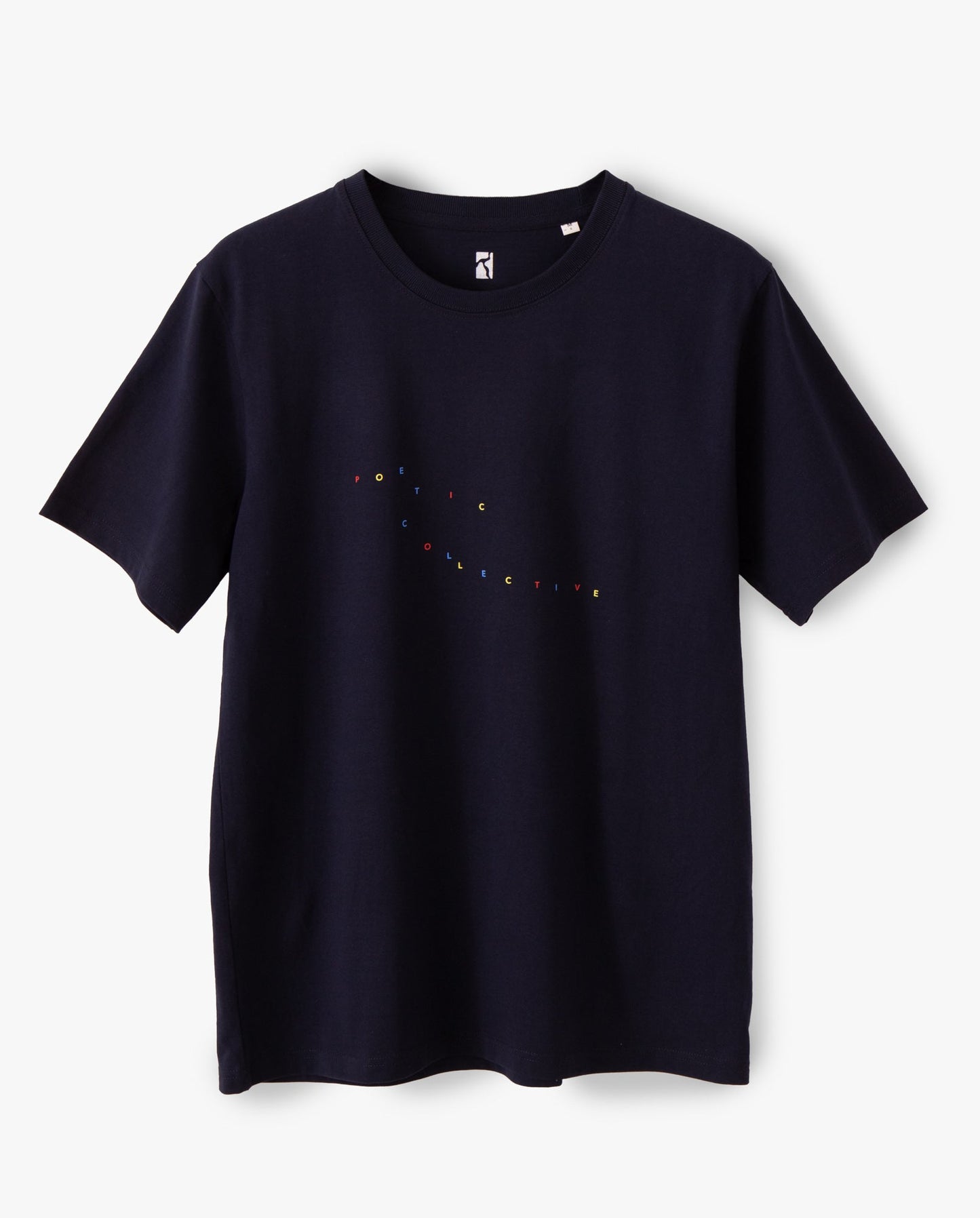 Poetic Collective Color Logo Tee - Navy - SkatebruhSG