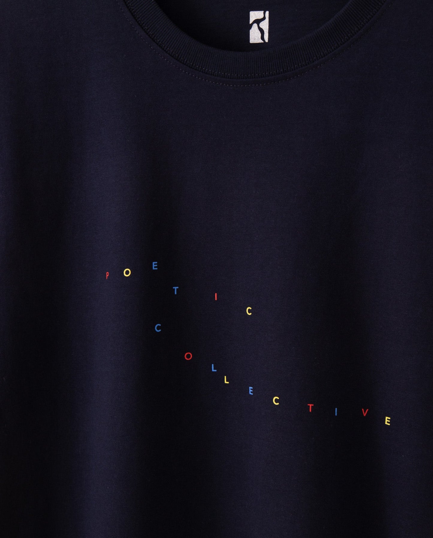 Poetic Collective Color Logo Tee - Navy - SkatebruhSG