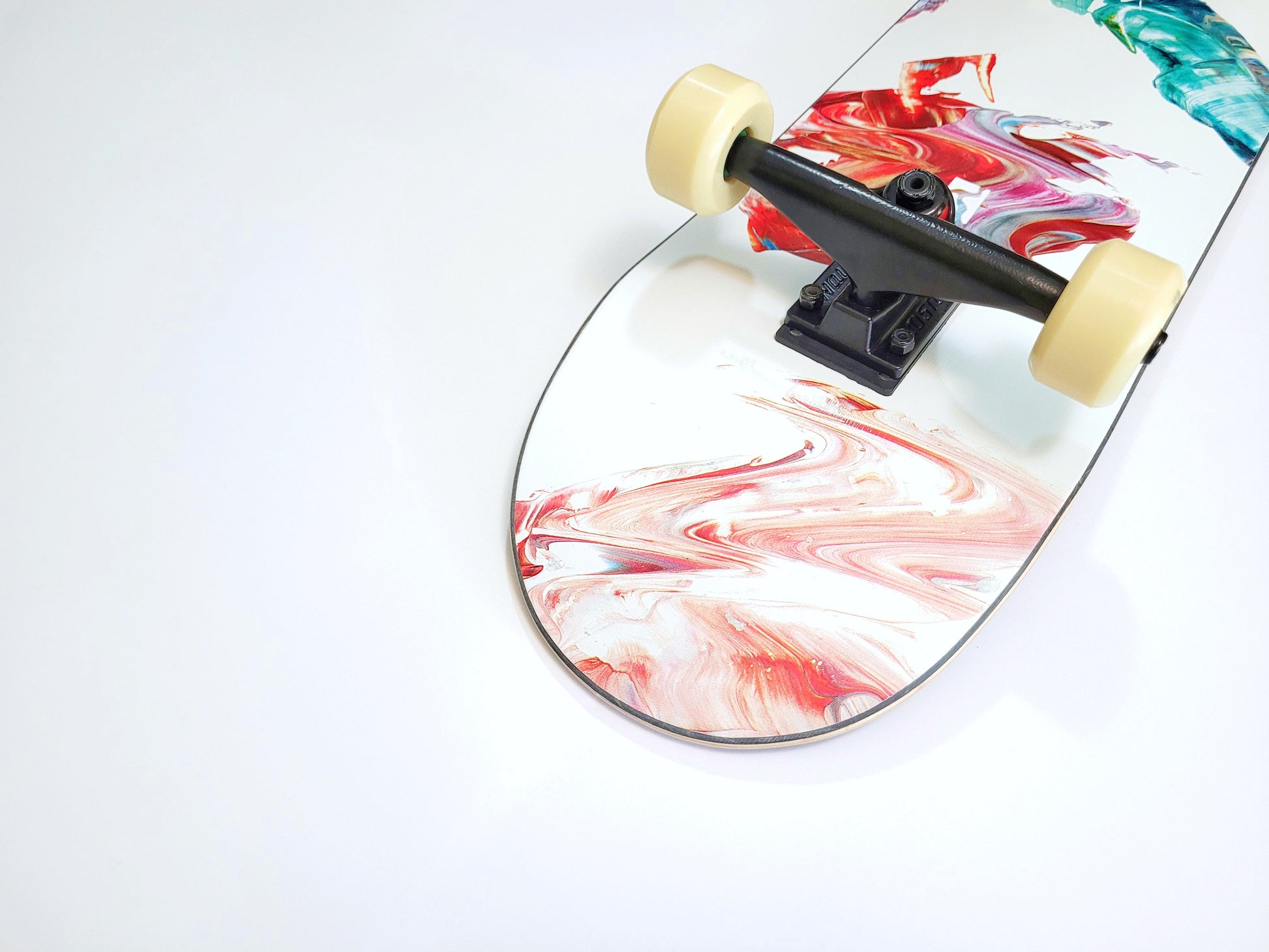 Poetic Collective 'Palette Green' skateboard - SkatebruhSG