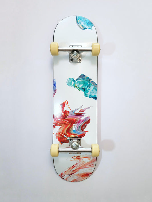 Poetic Collective 'Palette Green' skateboard - SkatebruhSG