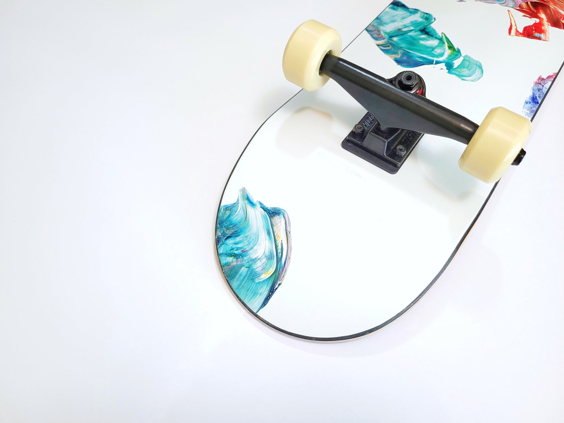 Poetic Collective 'Palette Green' skateboard - SkatebruhSG