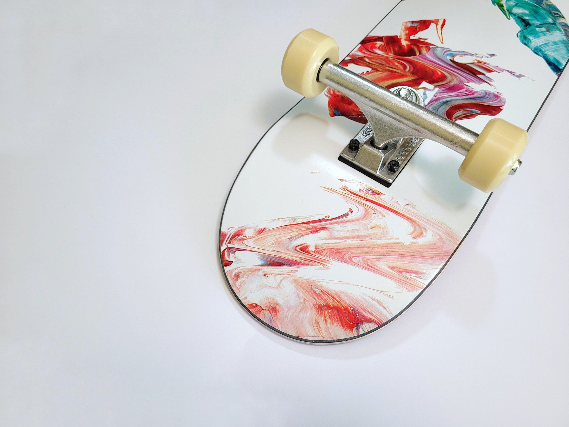 Poetic Collective 'Palette Green' skateboard - SkatebruhSG