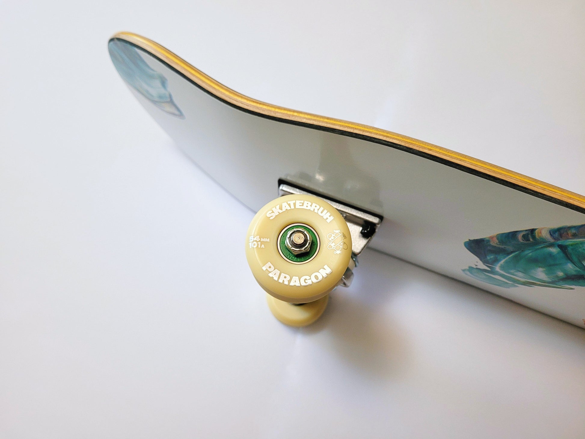 Poetic Collective 'Palette Green' skateboard - SkatebruhSG