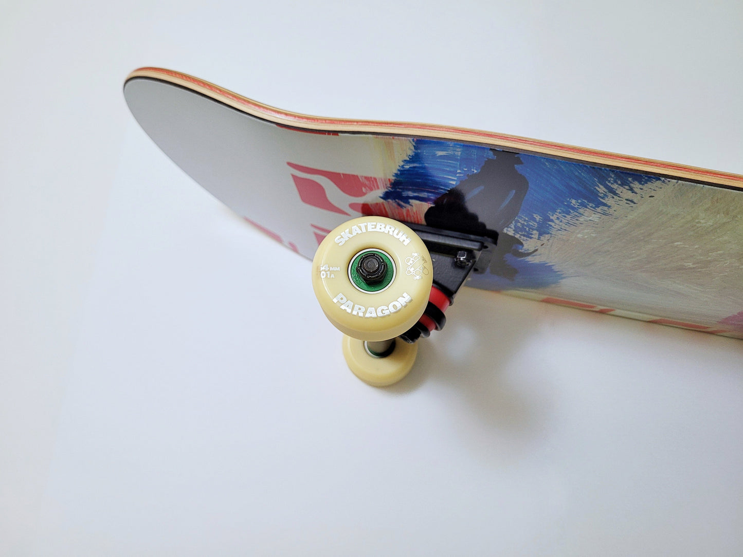 Poetic Max Red skateboard - SkatebruhSG