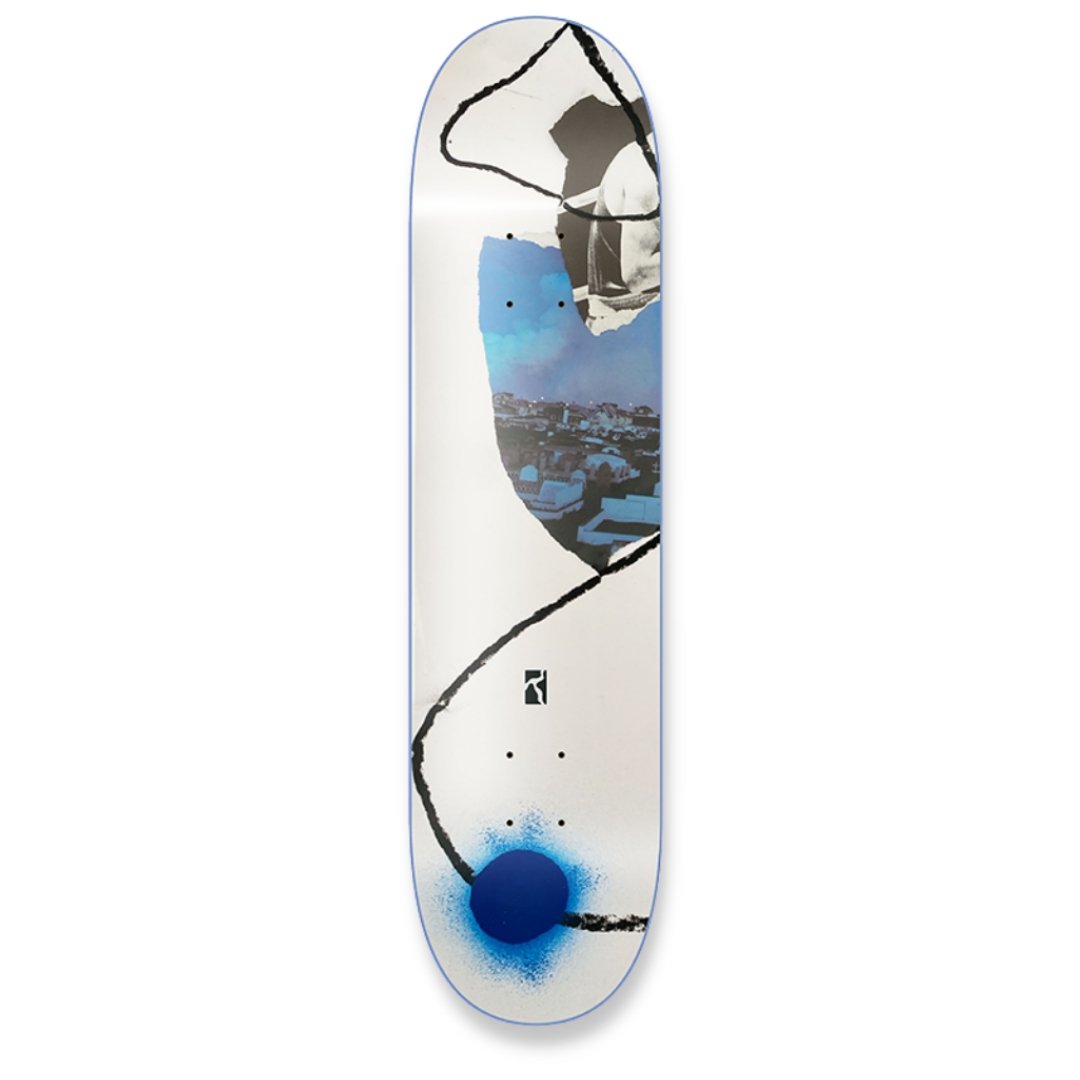 Poetic Newspaper - Left Skateboard Deck - SkatebruhSG