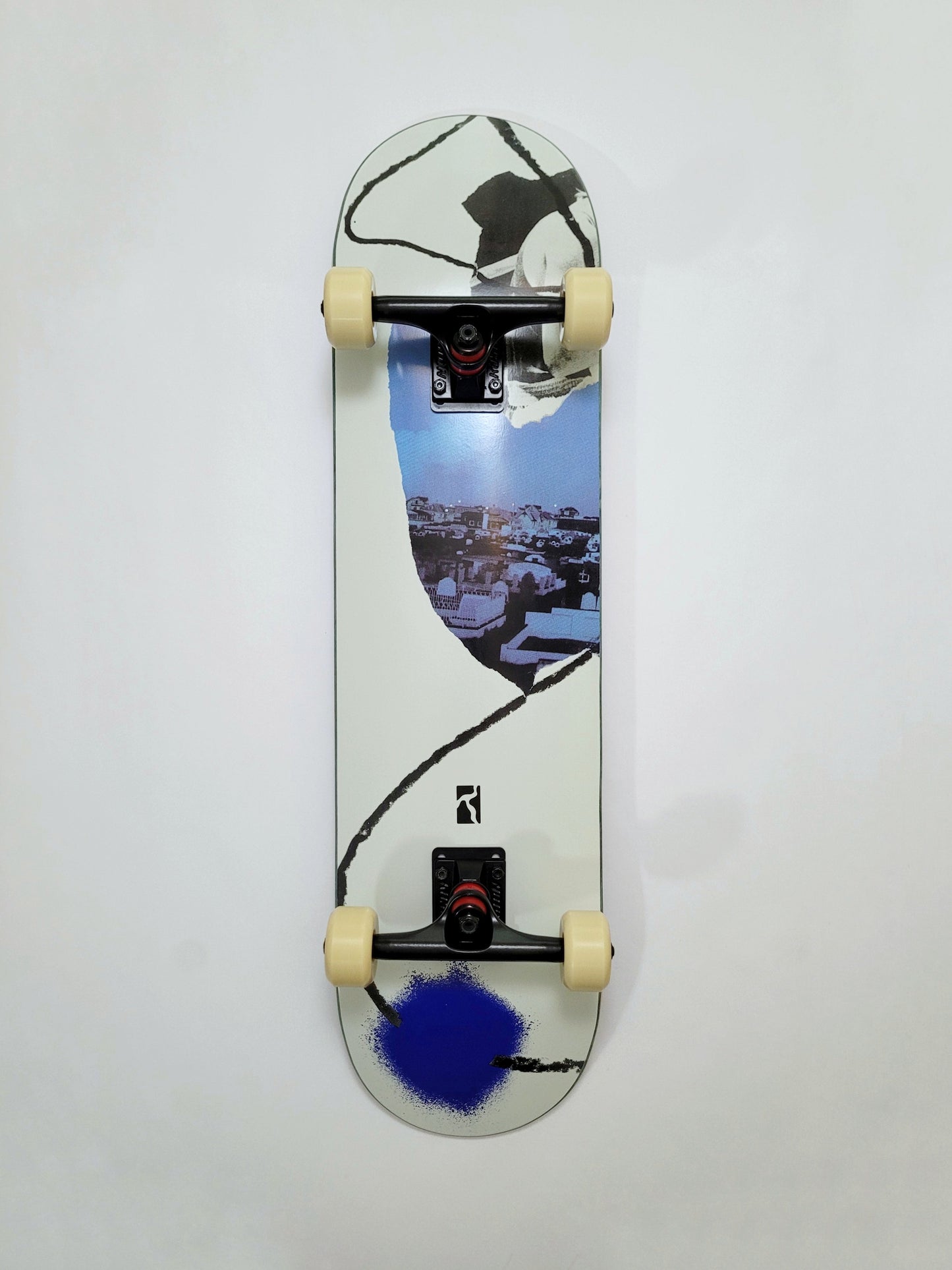 Poetic Newspaper - Left Skateboard - SkatebruhSG