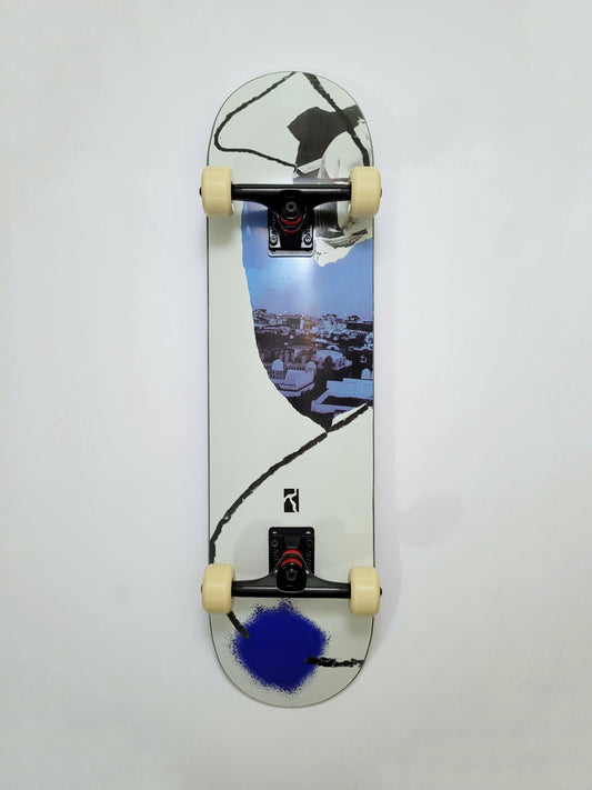 Poetic Newspaper - Left Skateboard - SkatebruhSG