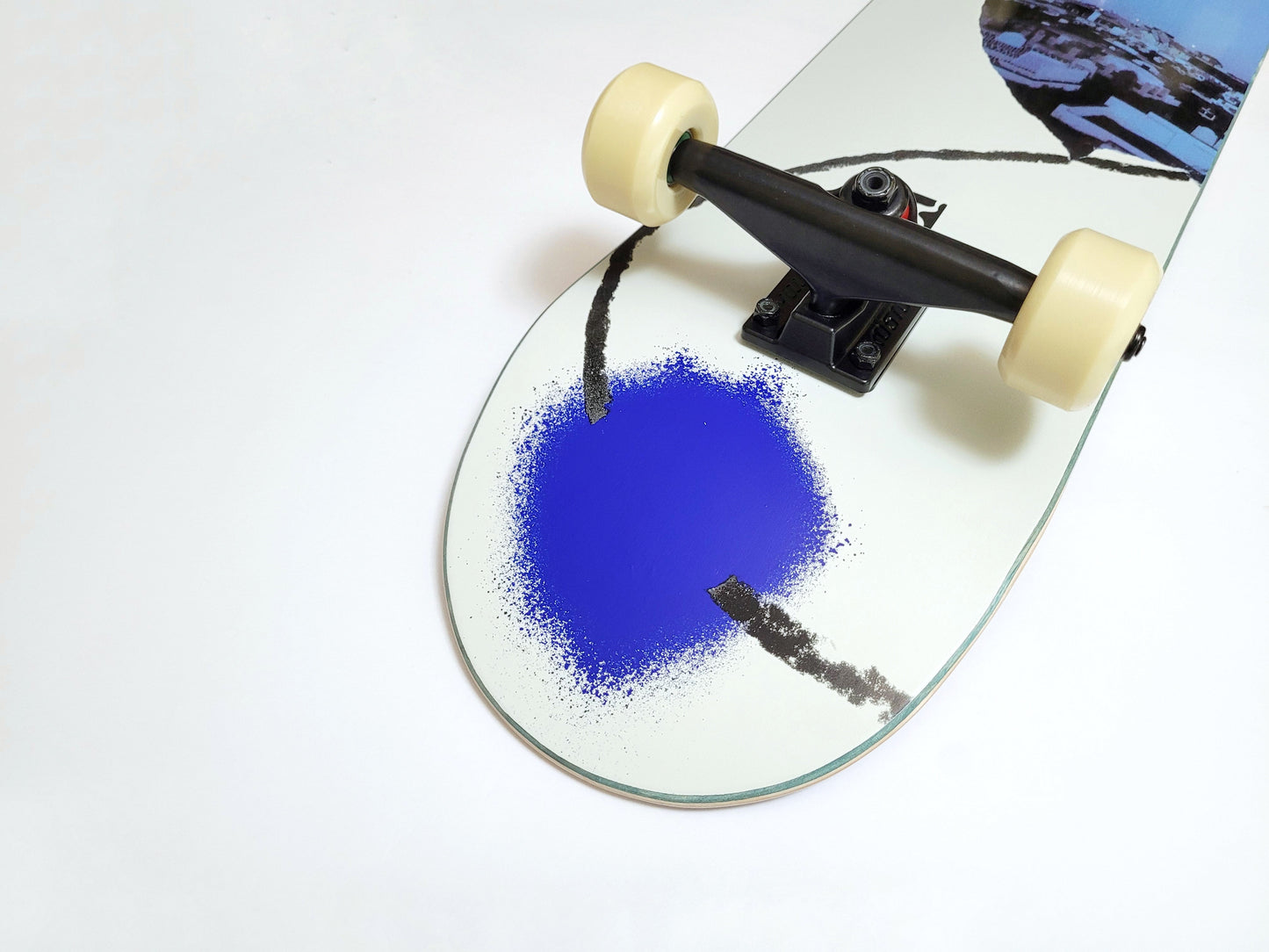Poetic Newspaper - Left Skateboard - SkatebruhSG