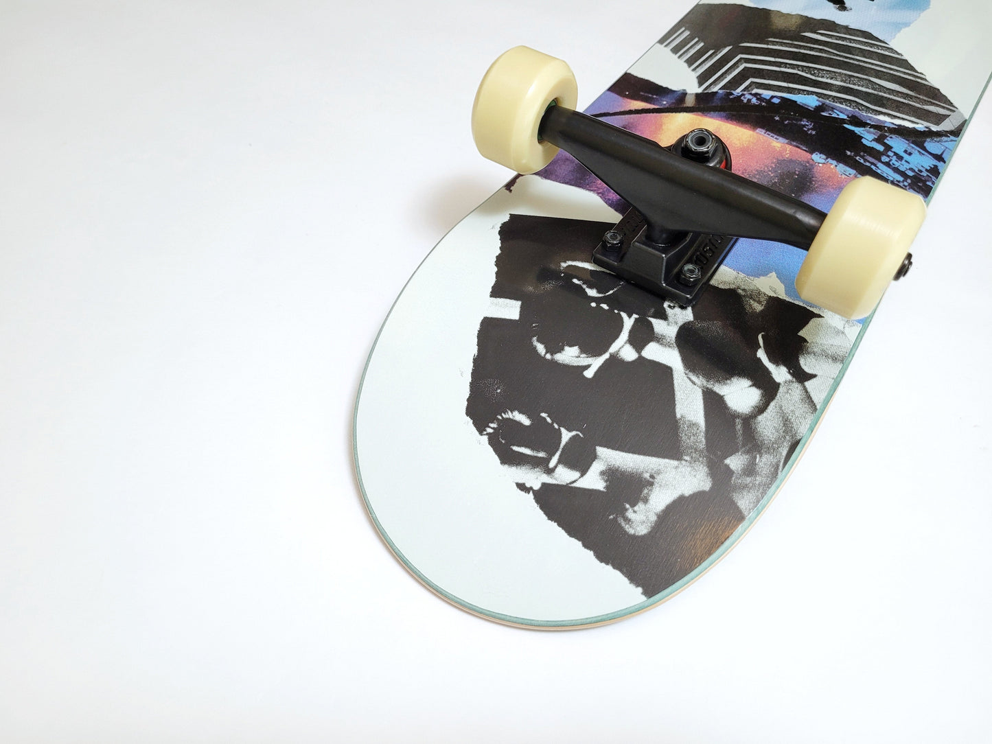 Poetic Newspaper - Right Skateboard - SkatebruhSG
