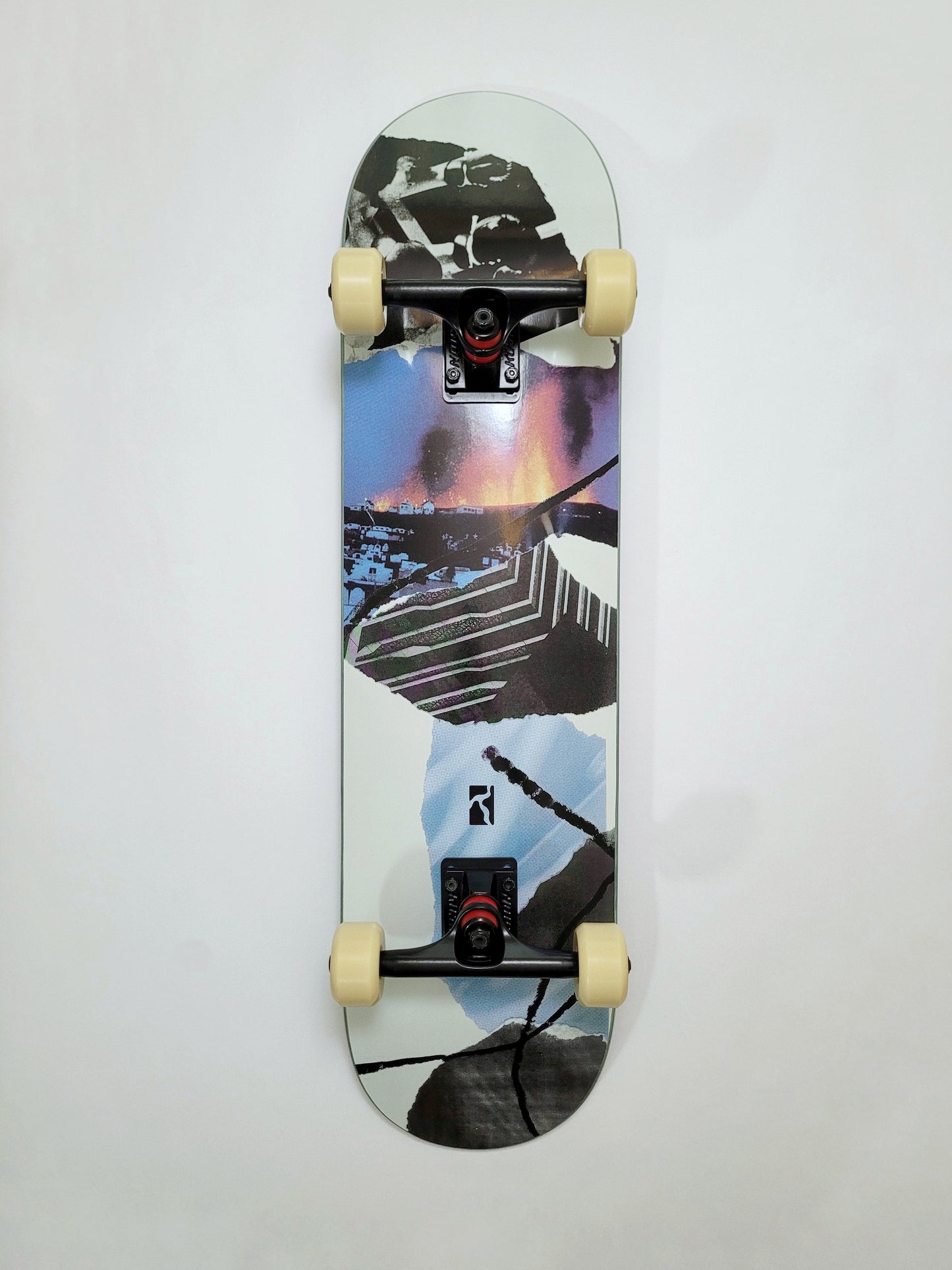 Poetic Newspaper - Right Skateboard - SkatebruhSG