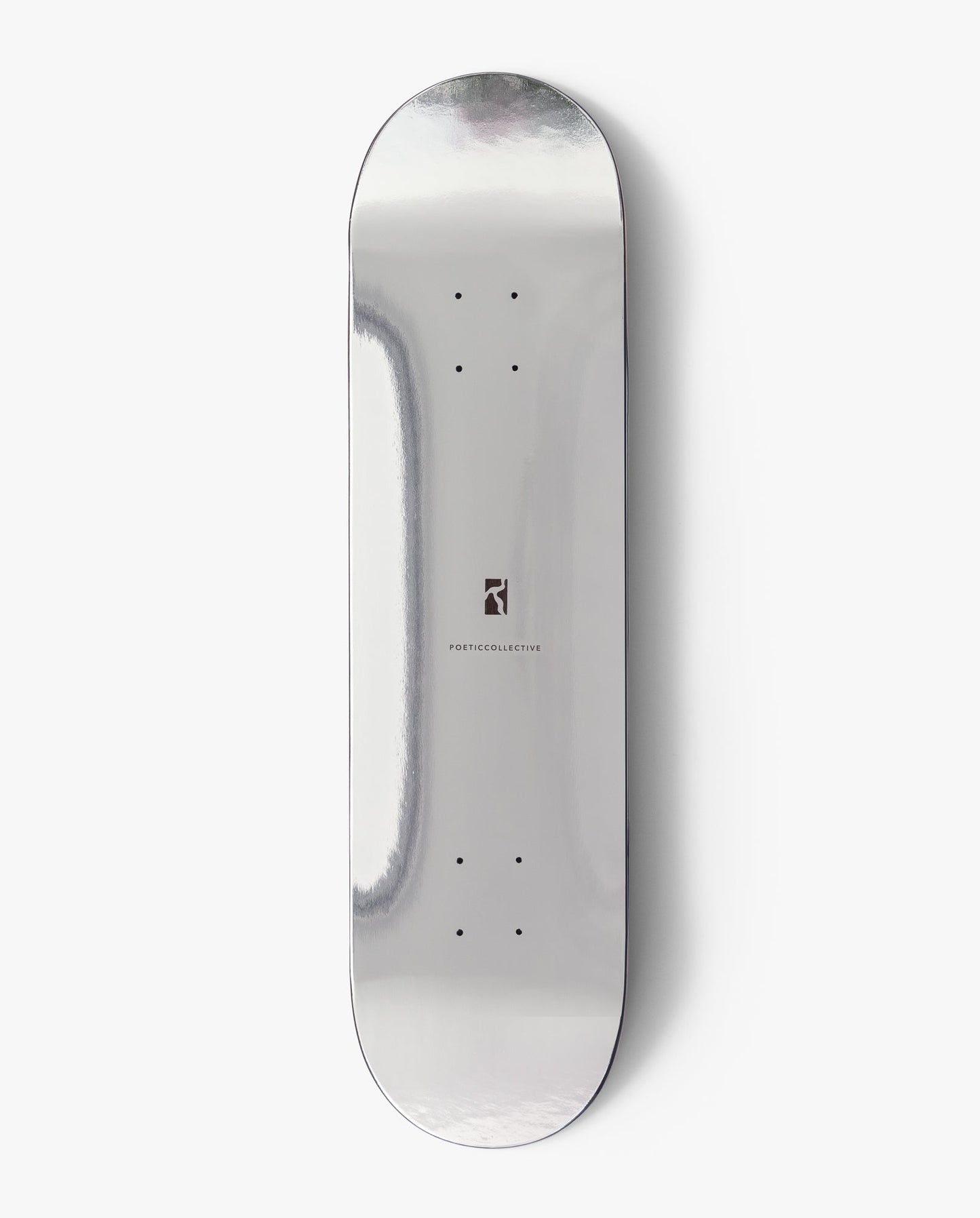 Poetic Silver Foil Skateboard Deck - SkatebruhSG