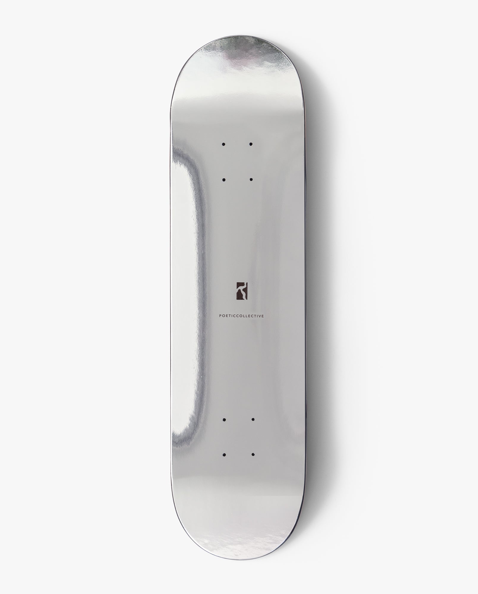 Poetic Silver Foil Skateboard Deck - SkatebruhSG