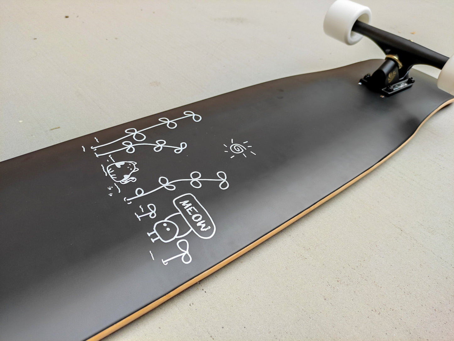 Rebirth 44.5" Candy Series Black longboard - SkatebruhSG Singapore Skateshop