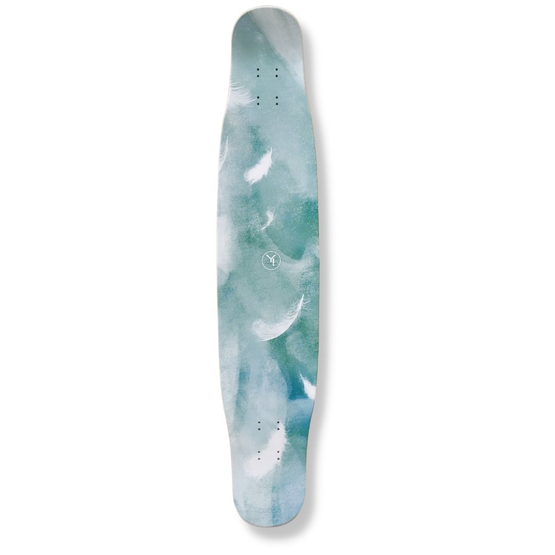 Rebirth 44.5" Feather Series Green Longboard deck - Custom Longboard Builder - SkatebruhSG