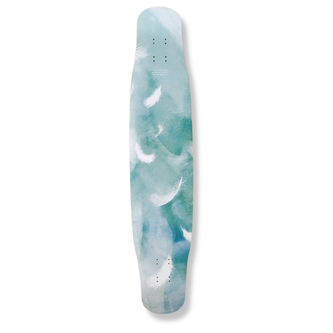 Rebirth 44.5" Feather Series Green Longboard deck - SkatebruhSG