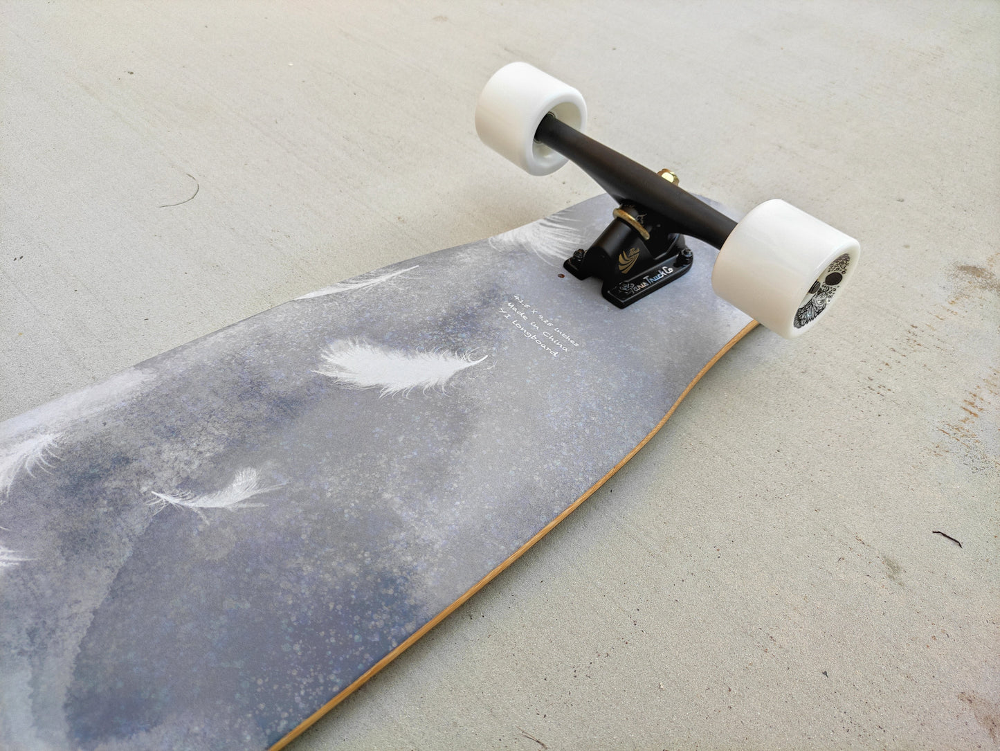 Rebirth 44.5" Feather Series Grey longboard - SkatebruhSG Singapore Skateshop