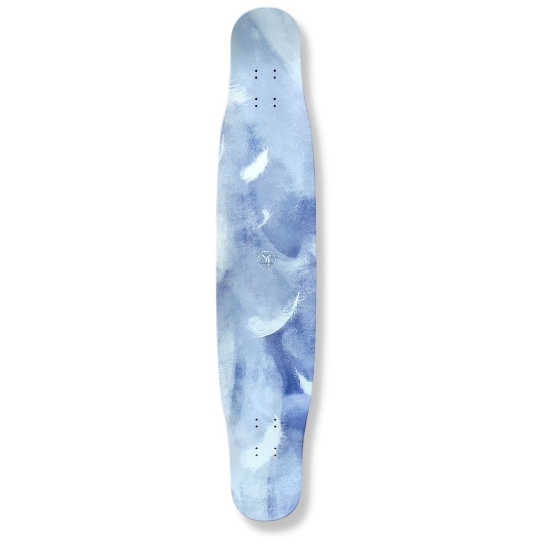 Rebirth 44.5" Feather Series Purple Longboard deck - Custom Longboard Builder - SkatebruhSG