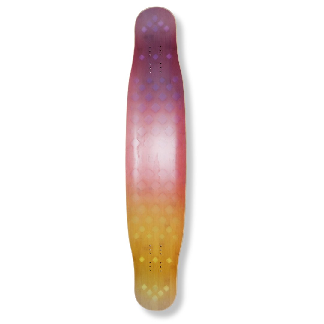 Rebirth 44.5" Hollow Diamond Cut Longboard deck - SkatebruhSG