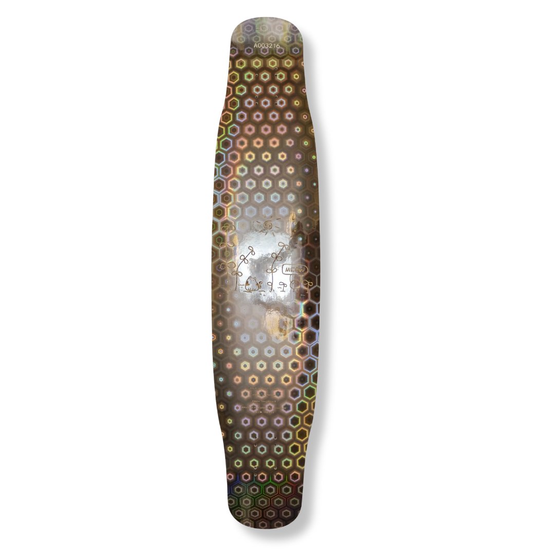 Rebirth 44.5" Laser Black Candy Longboard deck - SkatebruhSG