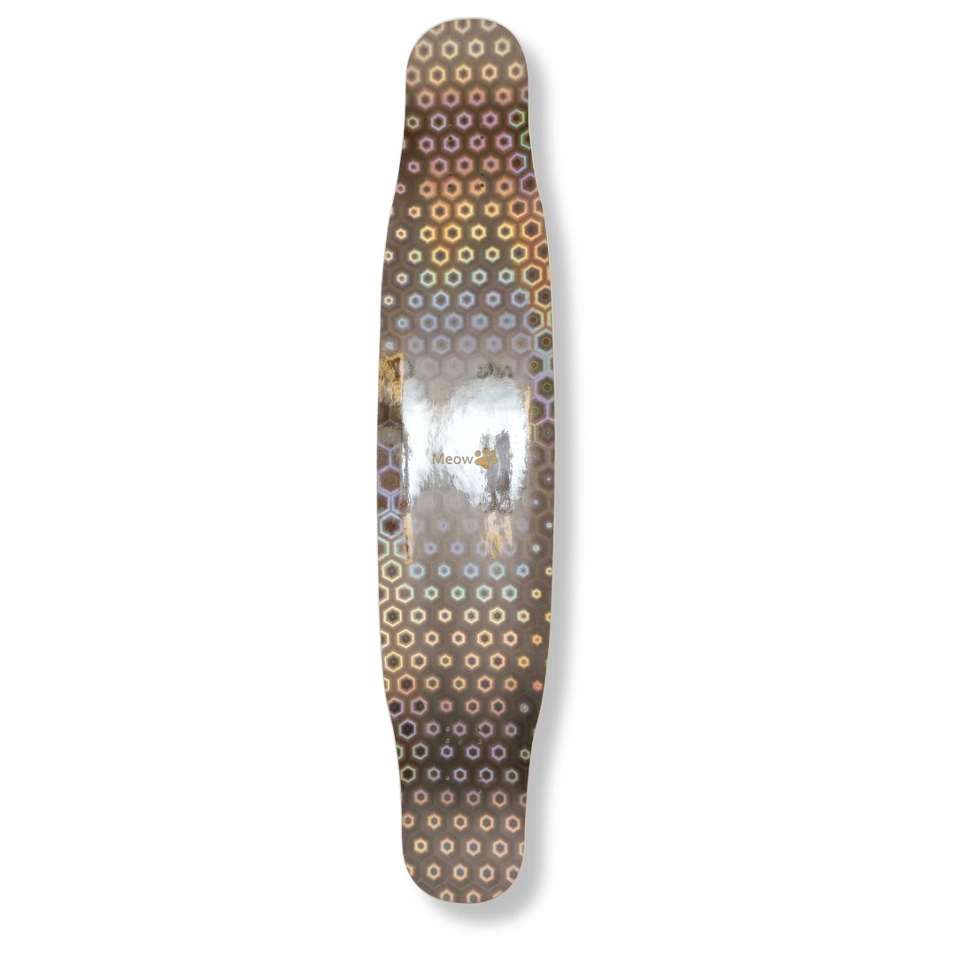 Rebirth 44.5" Laser Black Candy Longboard deck - SkatebruhSG