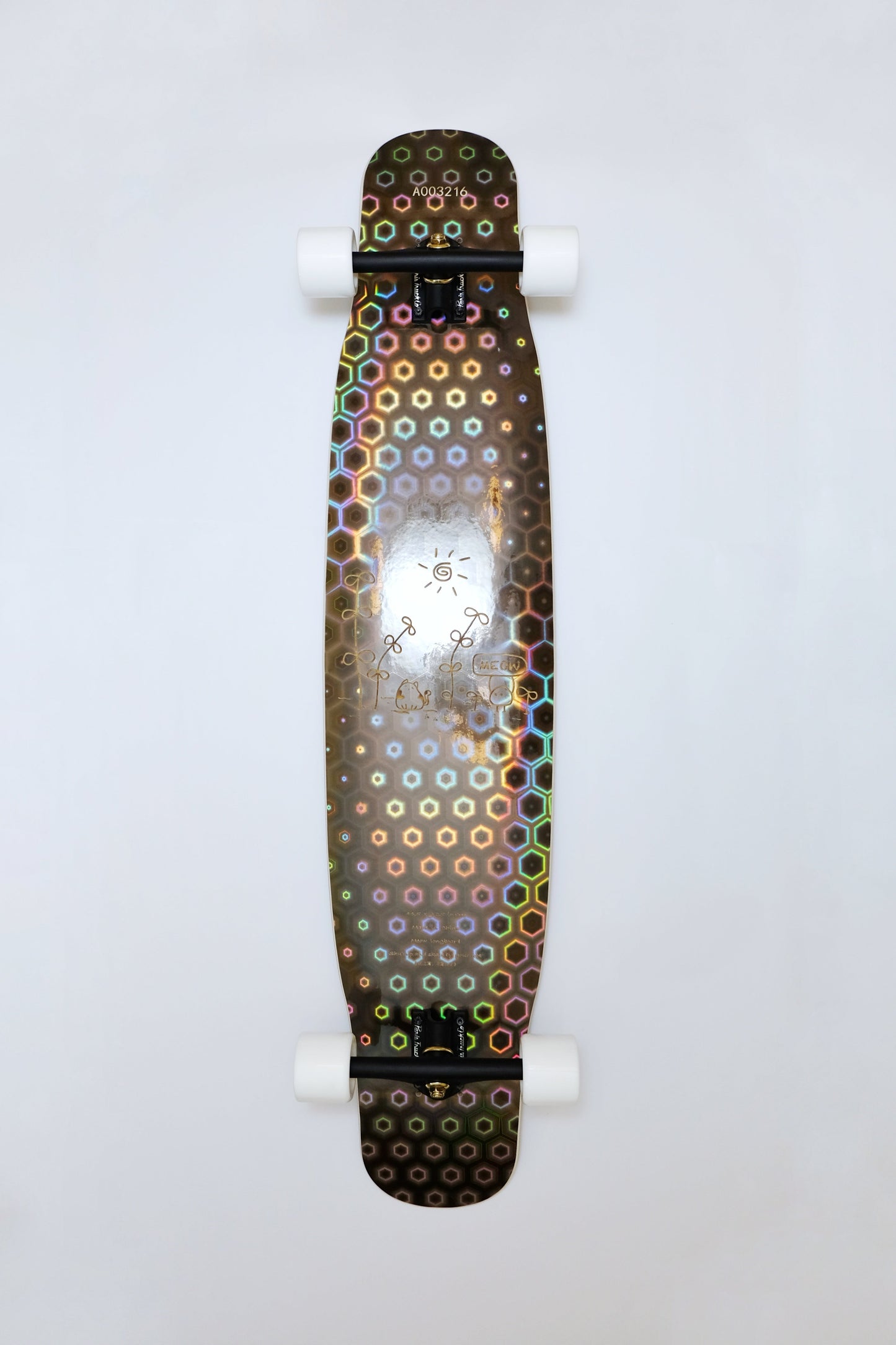 Rebirth 44.5" Laser Black Candy Longboard - SkatebruhSG