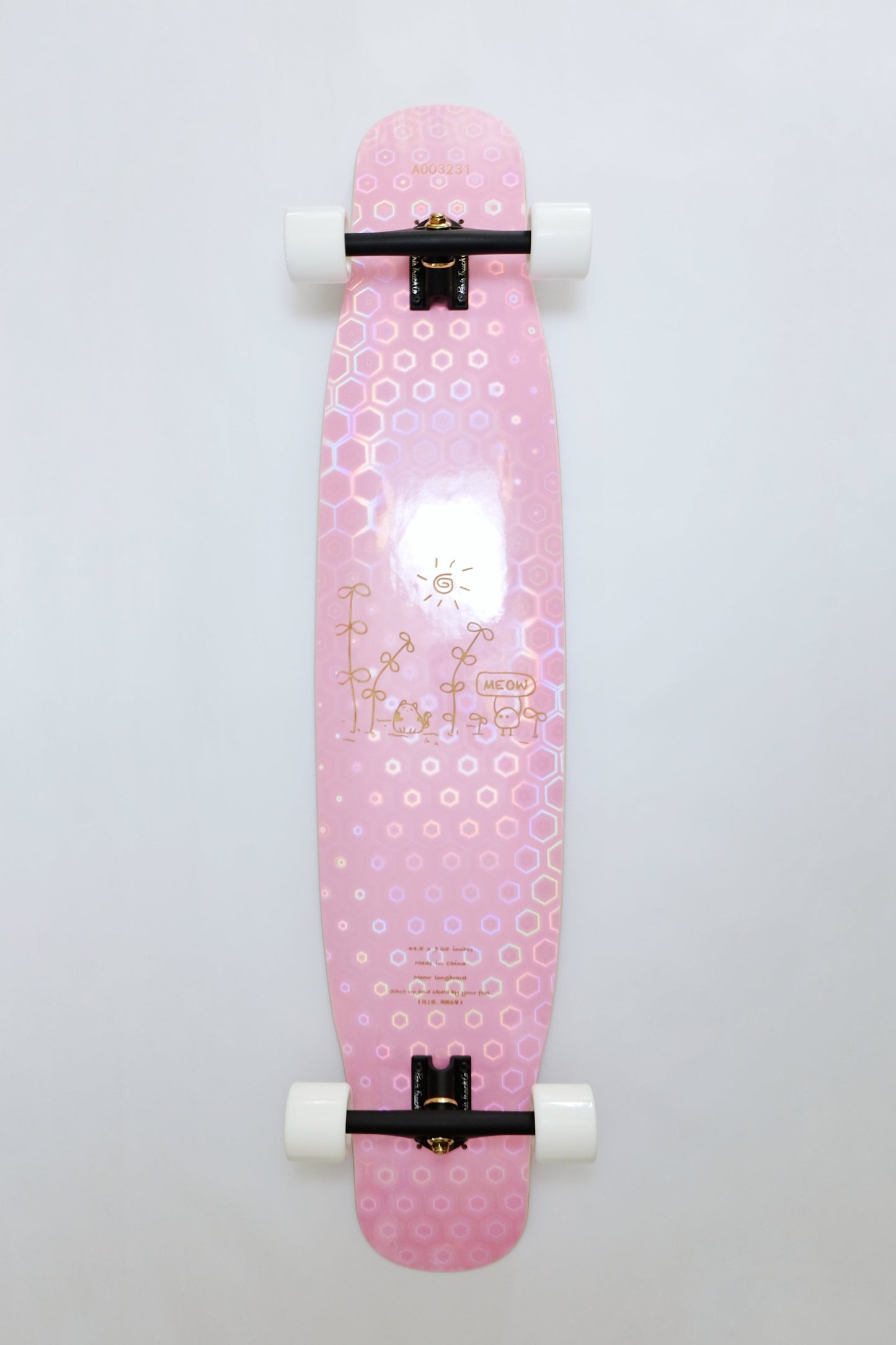Rebirth 44.5" Laser Pink Candy Longboard - SkatebruhSG