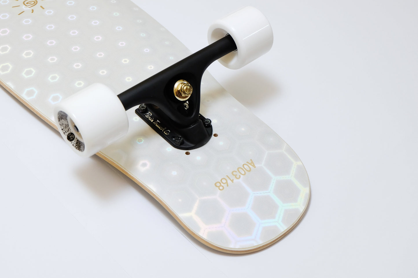 Rebirth 44.5" Laser White Candy Longboard - SkatebruhSG