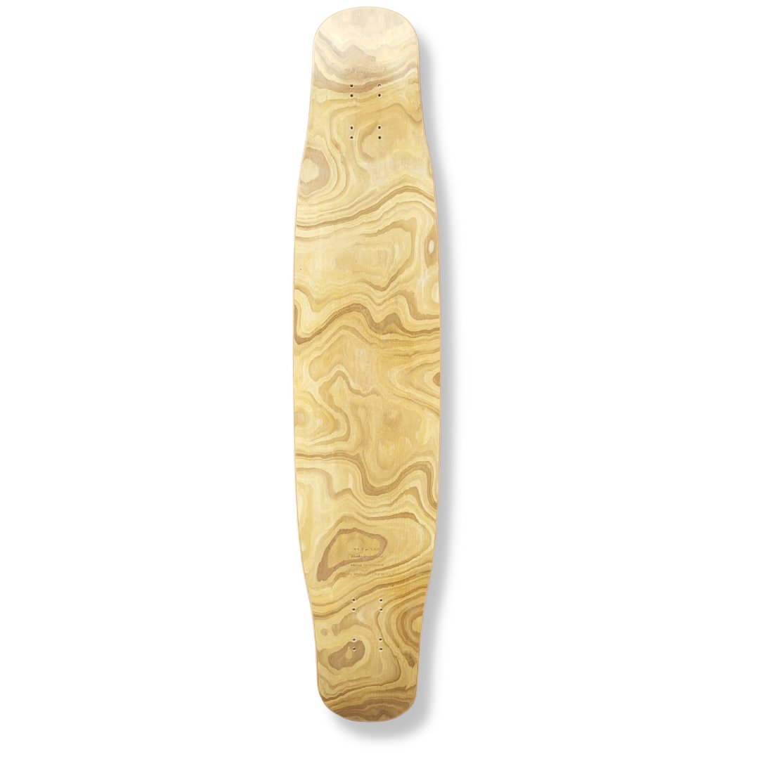 Rebirth 44.5" Light Woodgrain Longboard deck - SkatebruhSG