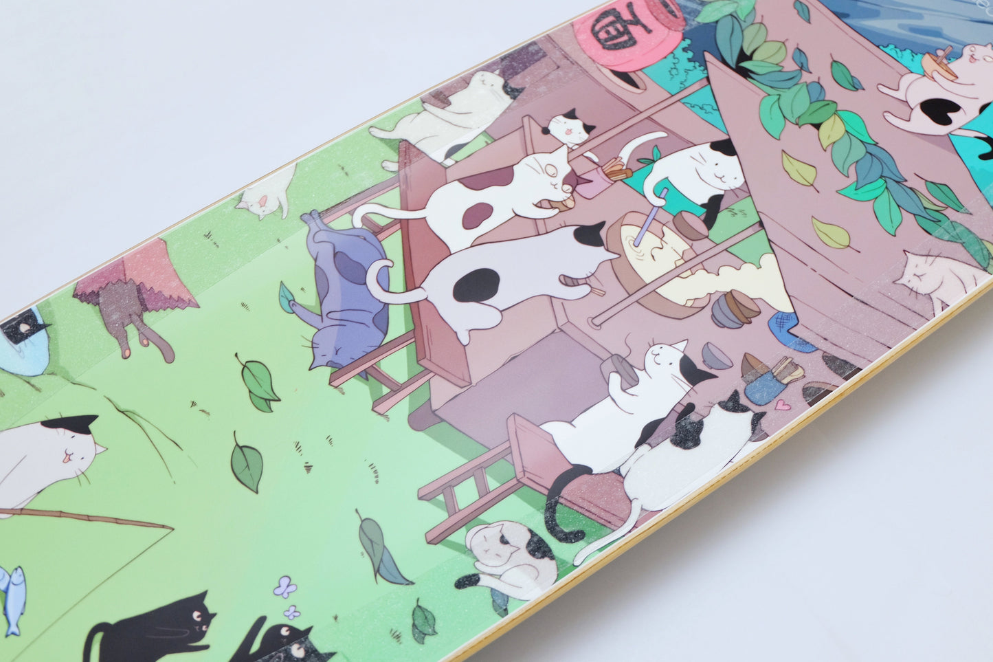 Rebirth 44.5" Meow Noodle House Longboard - SkatebruhSG