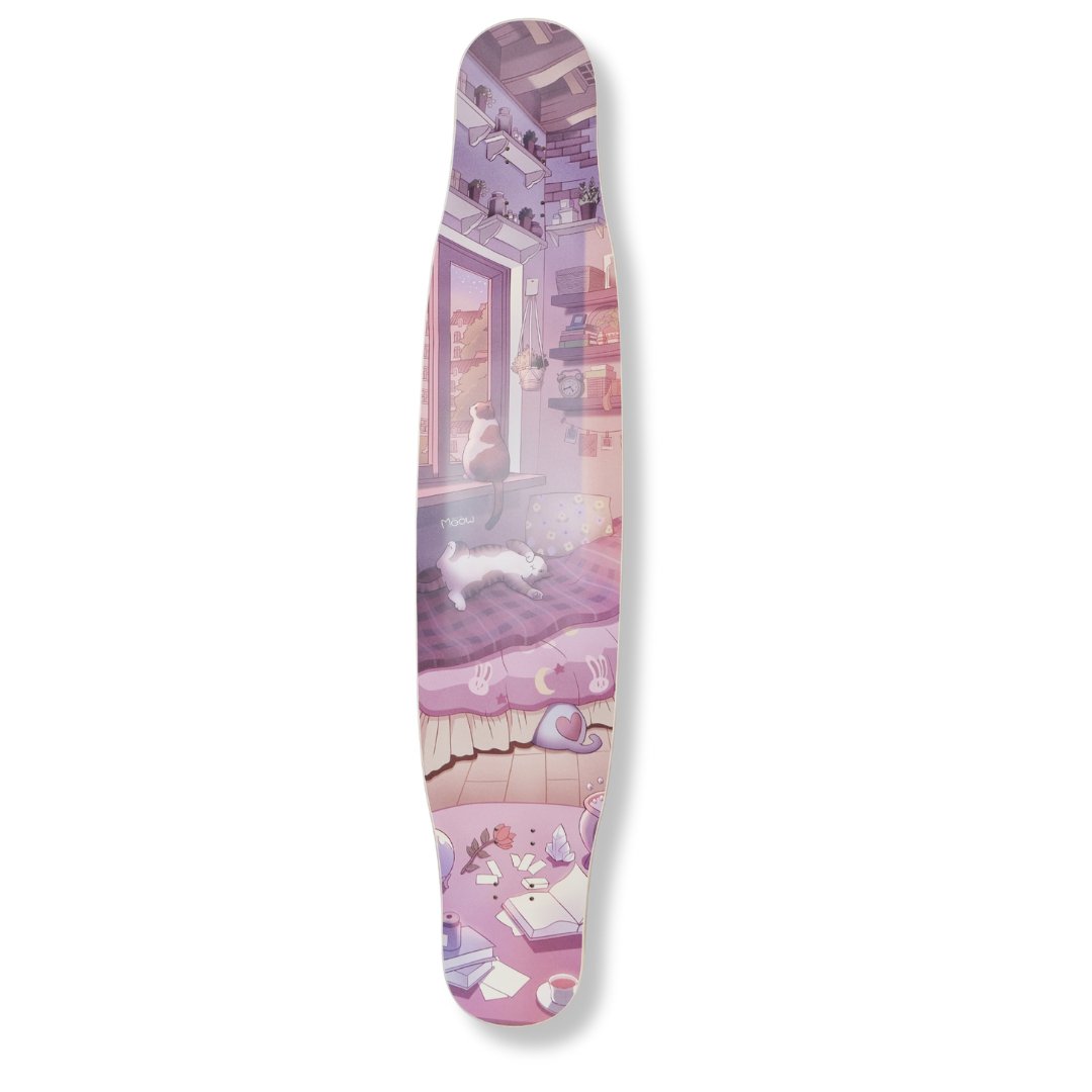Rebirth 44.5" Meow Room Longboard deck - SkatebruhSG