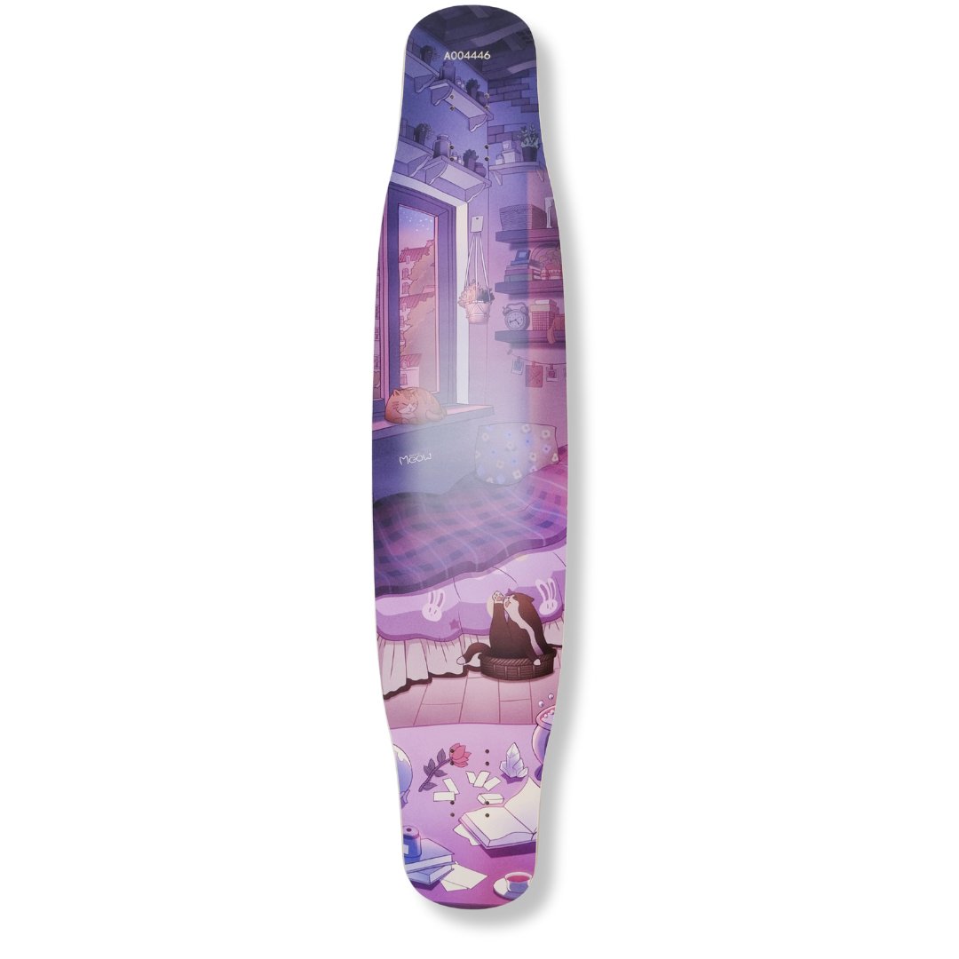 Rebirth 44.5" Meow Room Longboard deck - SkatebruhSG