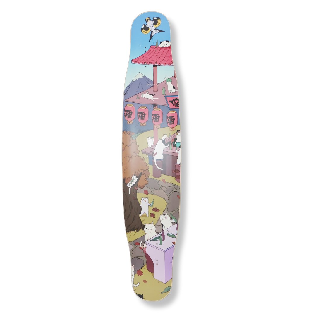 Rebirth 44.5" Meow Tavern Longboard deck - SkatebruhSG