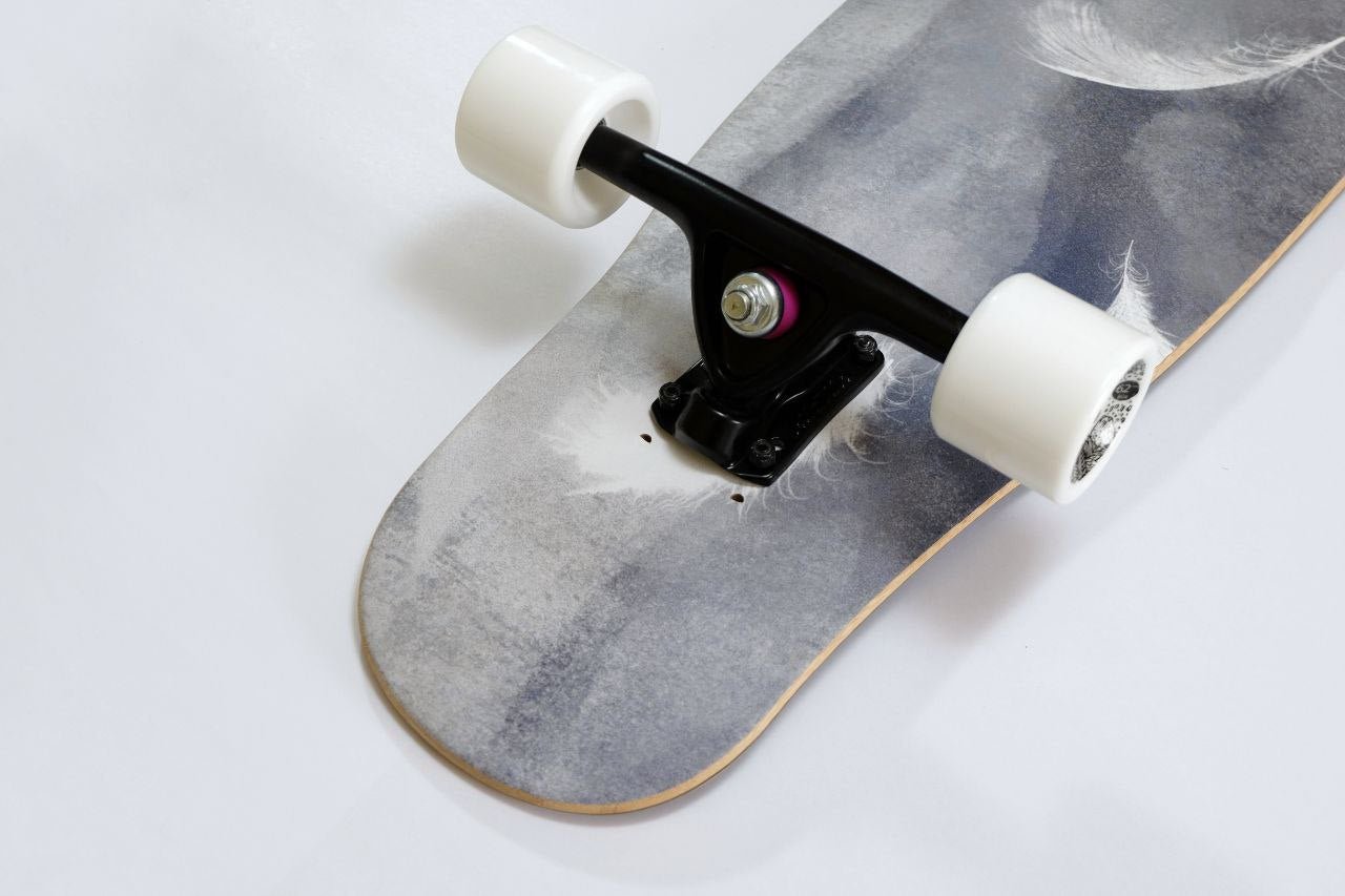 Rebirth Koston Grey Feather longboard - SkatebruhSG