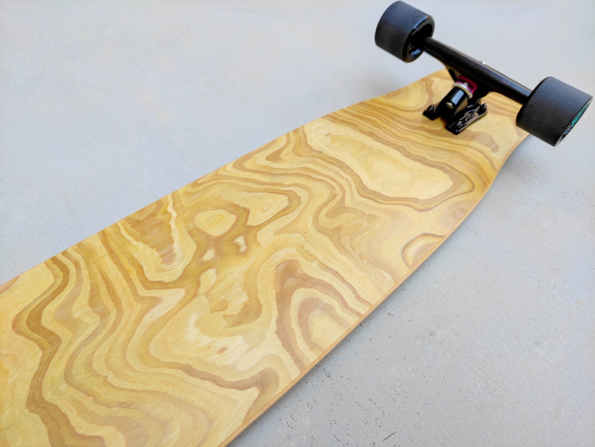 Rebirth Koston light woodgrain longboard - SkatebruhSG