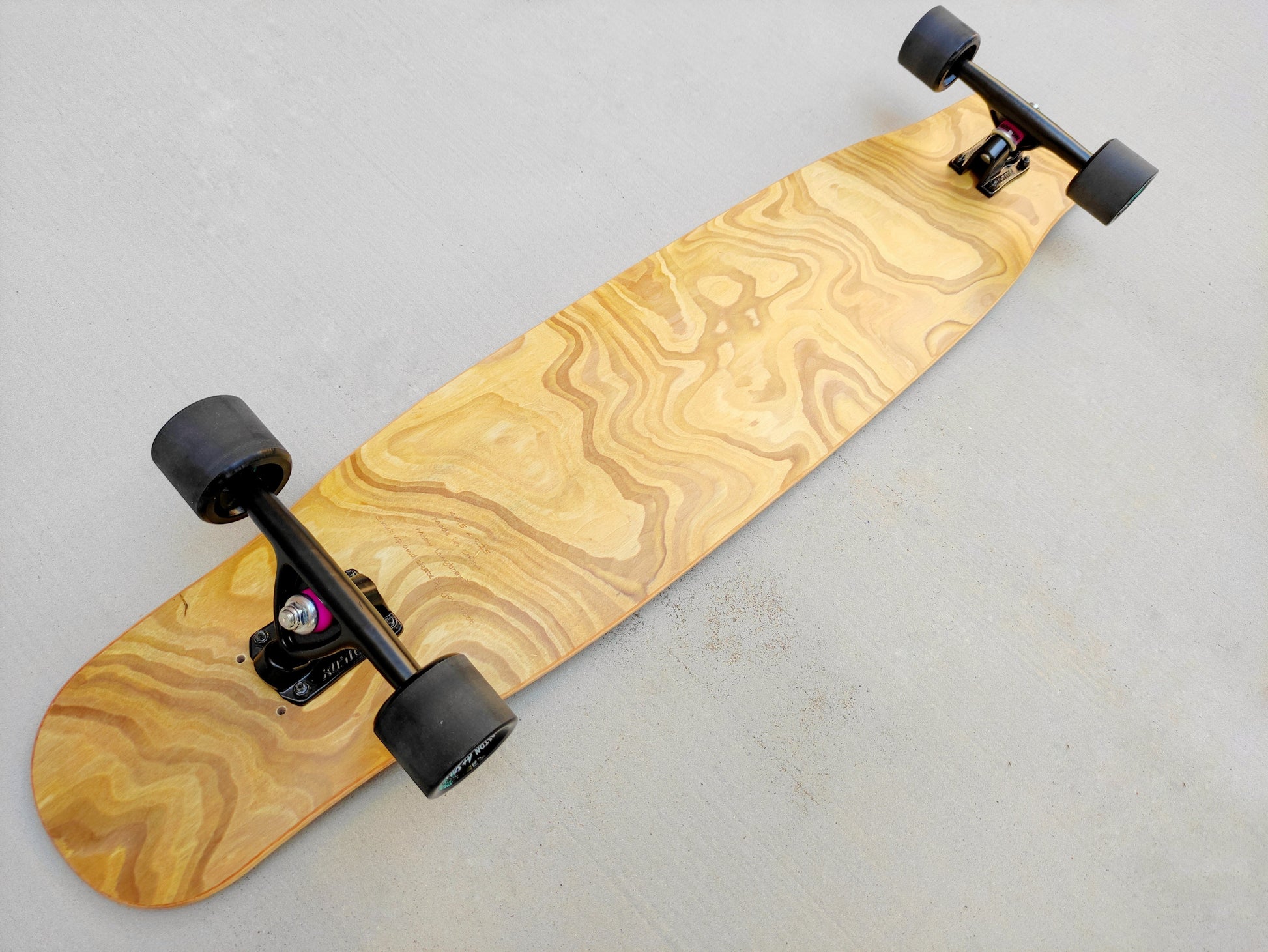 Rebirth Koston light woodgrain longboard - SkatebruhSG