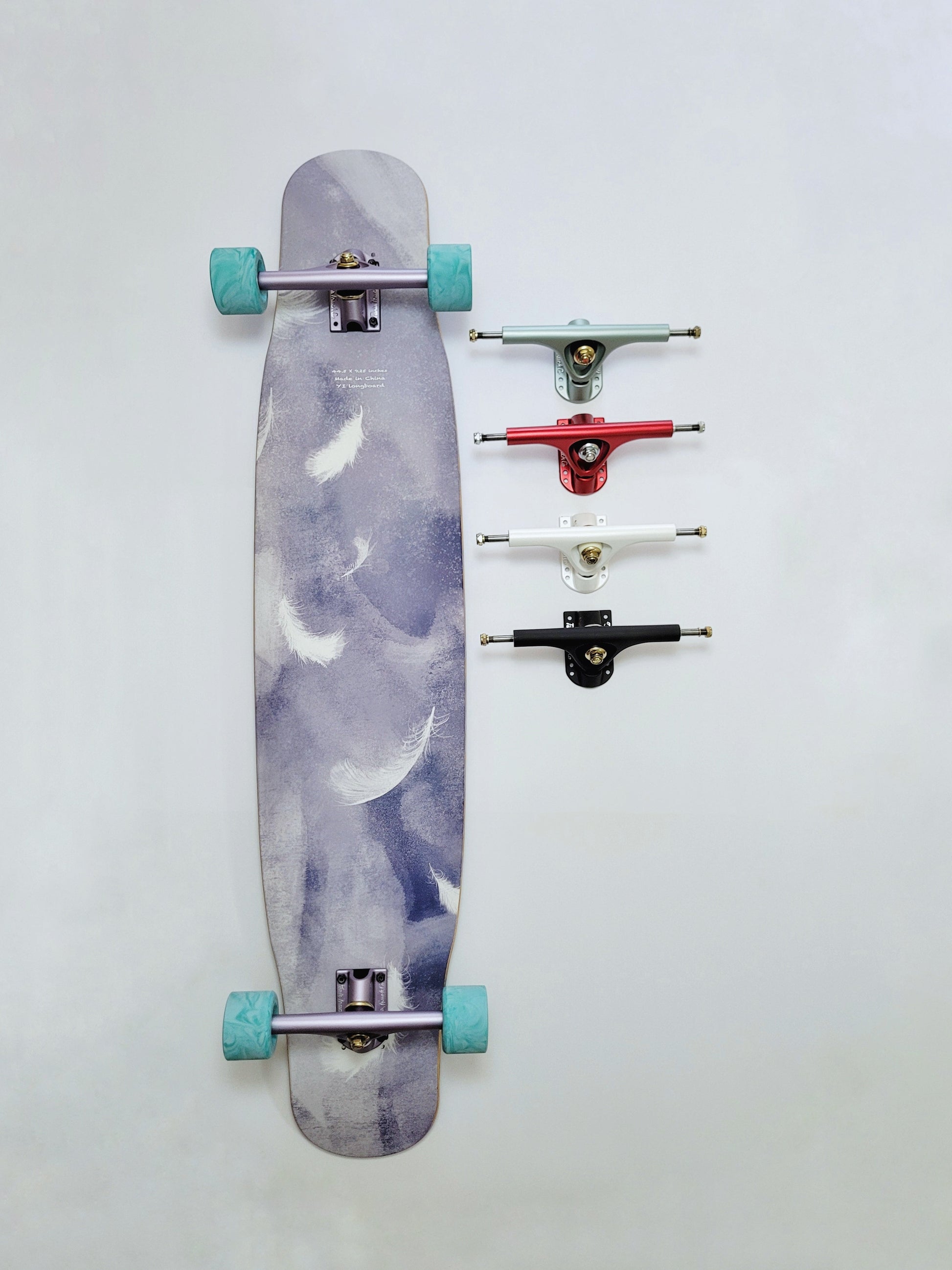 Rebirth Purple Feather longboard - SkatebruhSG
