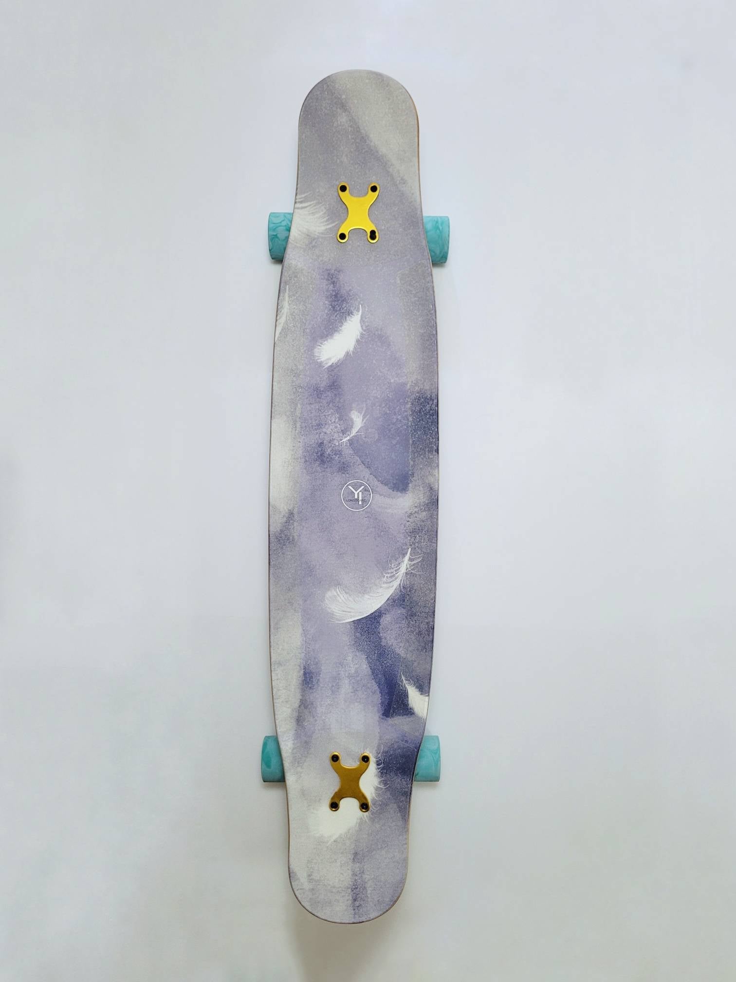 Rebirth Purple Feather longboard - SkatebruhSG