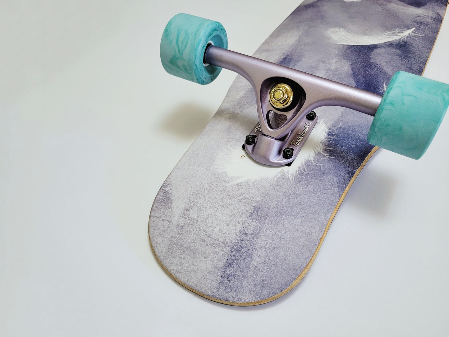 Rebirth Purple Feather longboard - SkatebruhSG