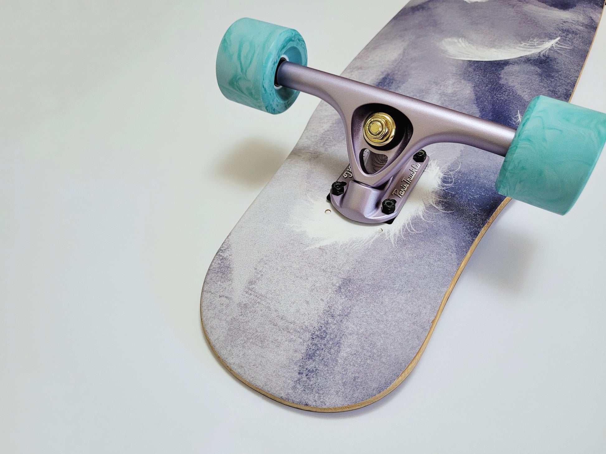 Rebirth Purple Feather longboard - SkatebruhSG
