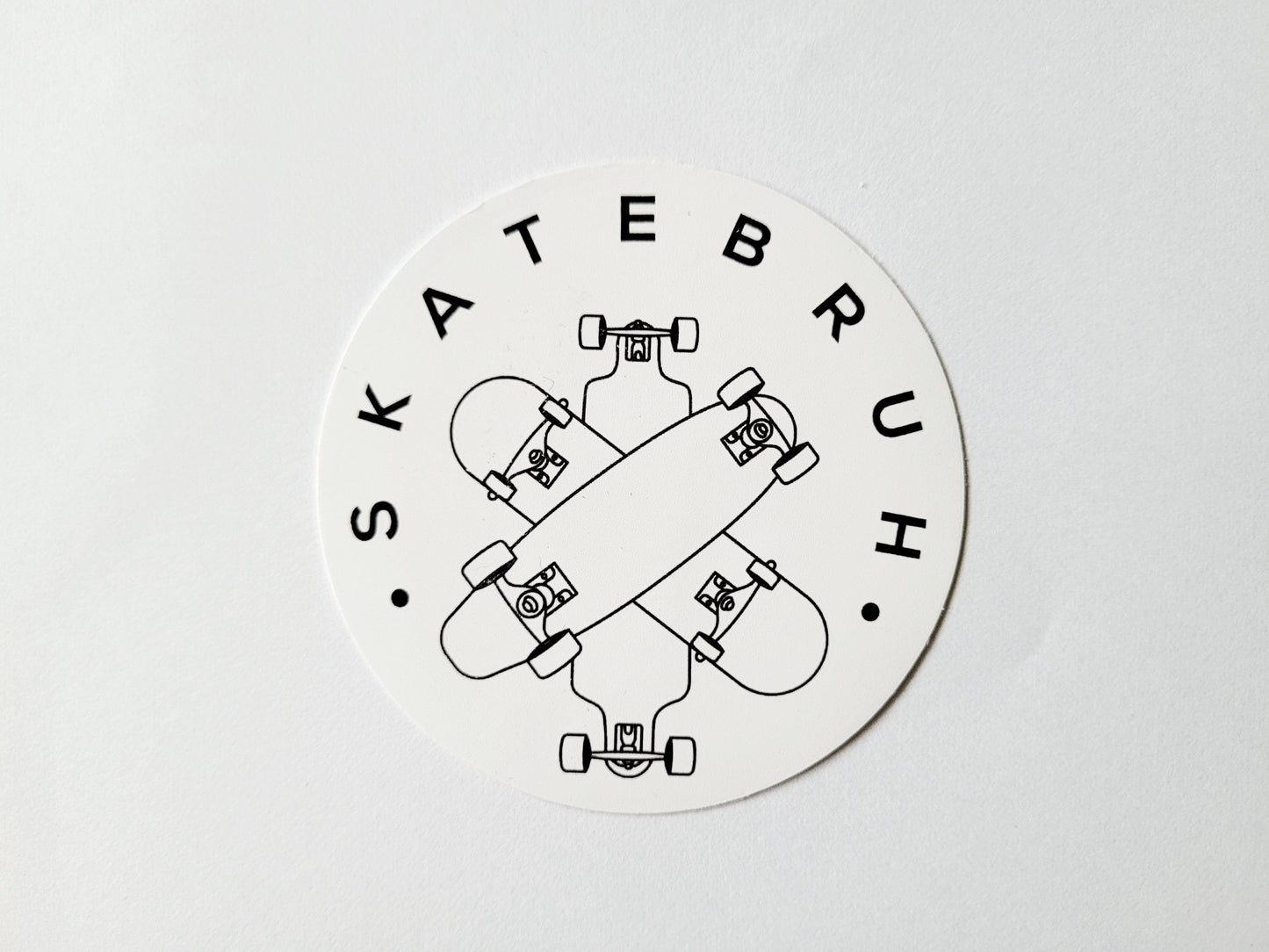 Skatebruh Crest Sticker - SkatebruhSG Singapore Skateshop