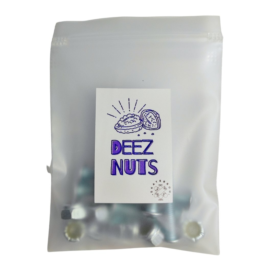 Skatebruh Deez Nuts Polished silver Hardware - SkatebruhSG Singapore Skateshop