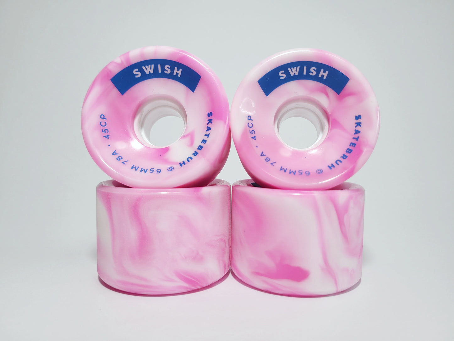 Skatebruh Raspberry Blizzard Swish Longboard Wheels - SkatebruhSG