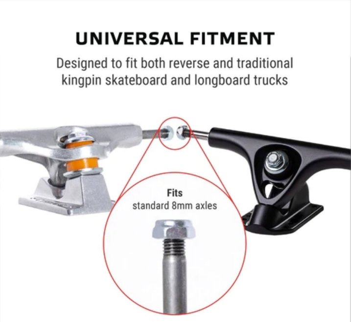 Skatebruh Skateboard / Longboard Axle Nuts - SkatebruhSG
