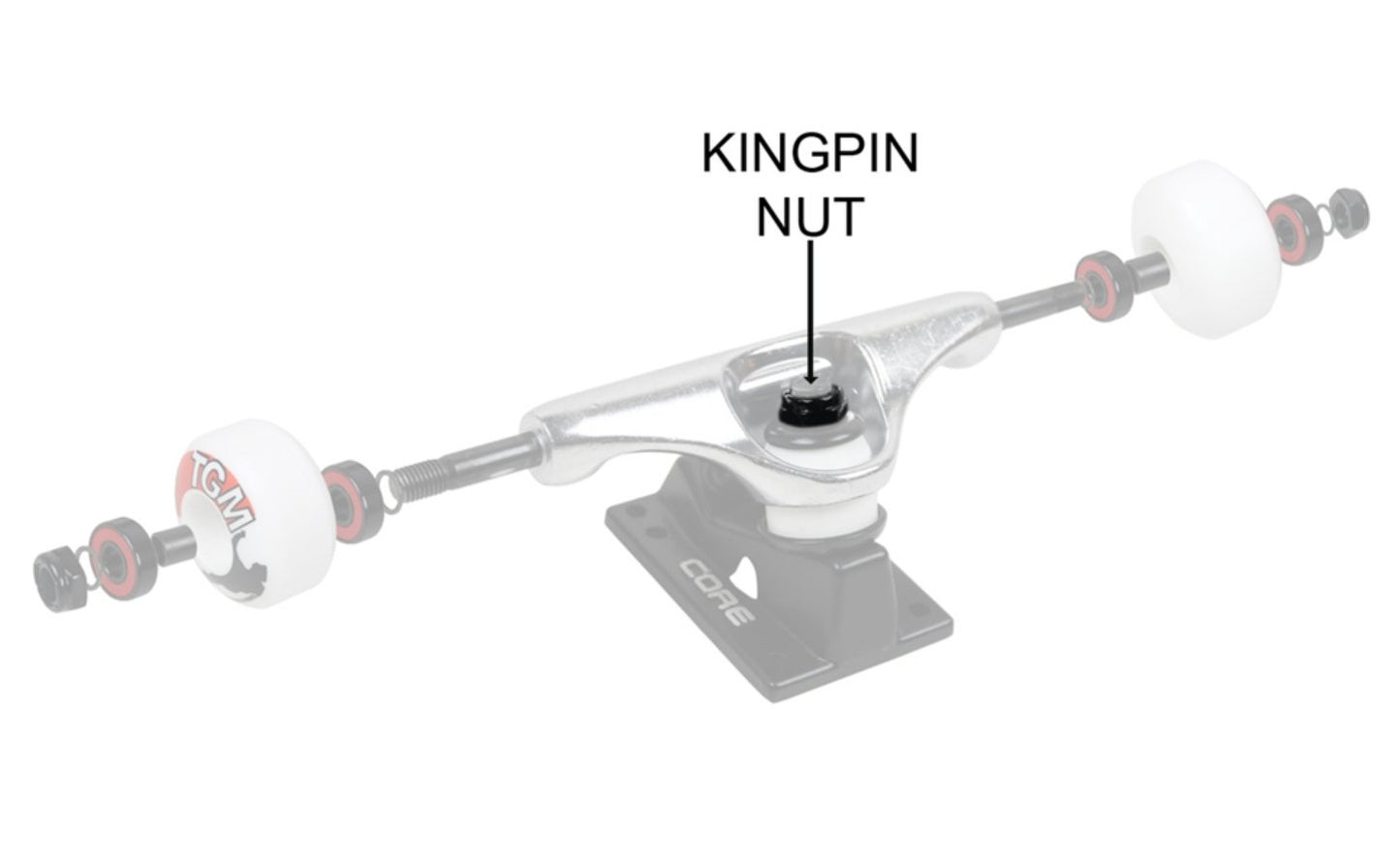 Skatebruh Skateboard / Longboard Kingpin Nuts - SkatebruhSG