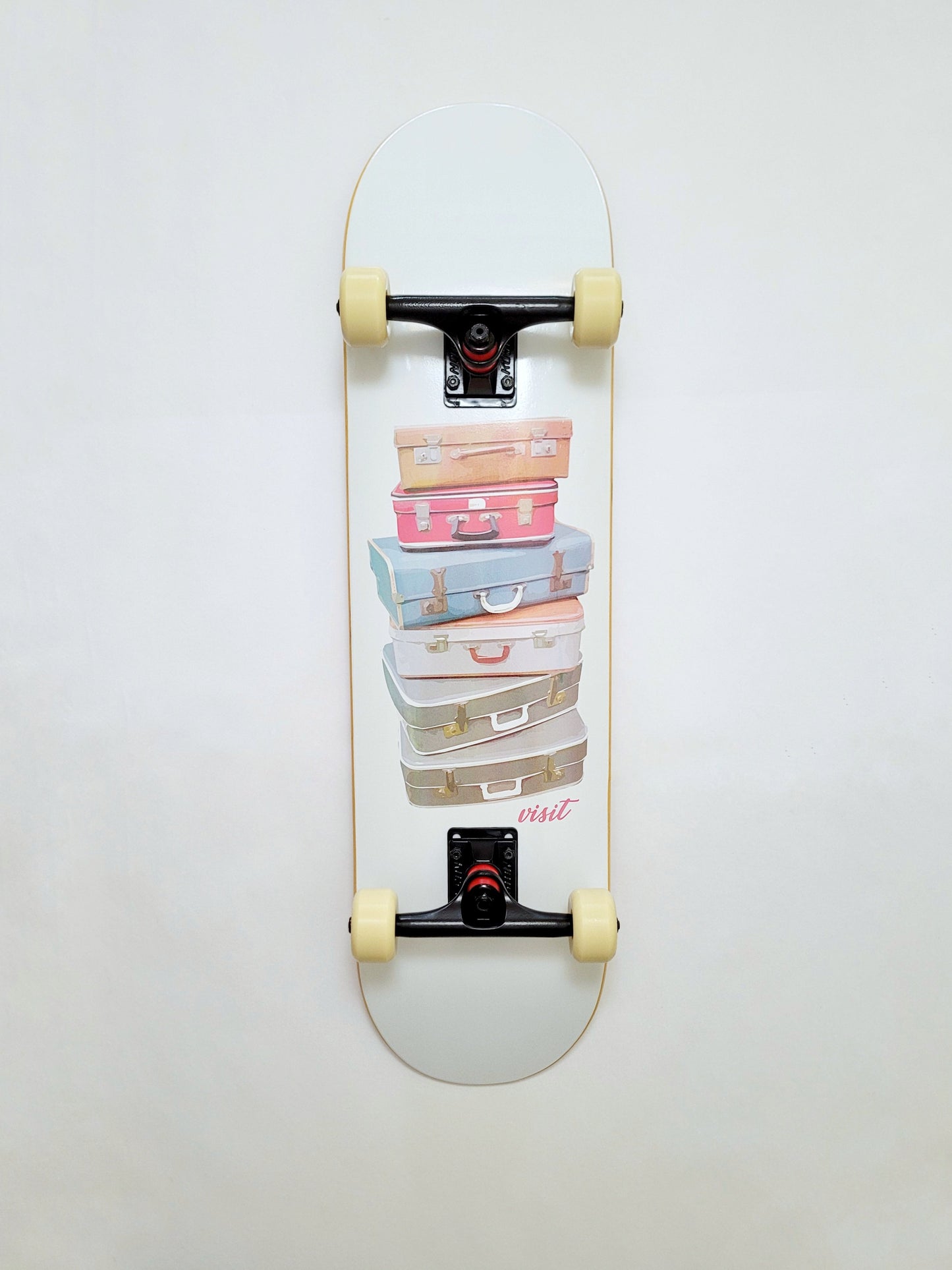 Stacked Visit Skateboard - SkatebruhSG