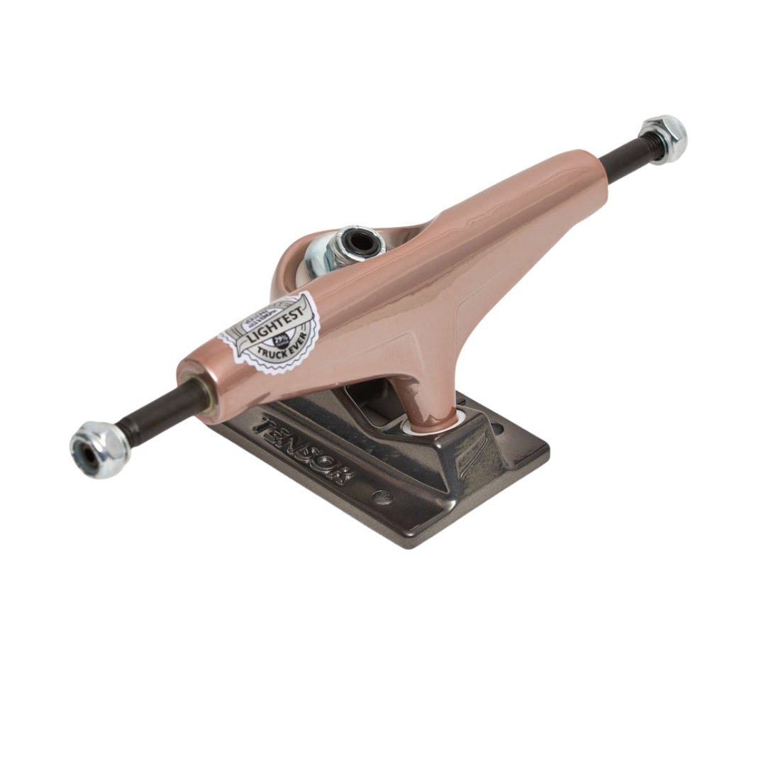 Tensor Mag Light Rose Gold/ Gunmetal Skateboard Trucks - SkatebruhSG