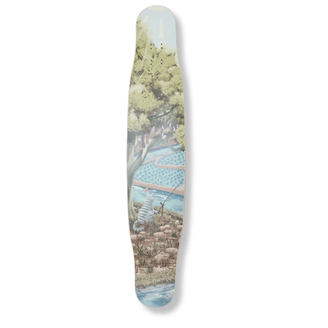 Triangle 46" Summer Longboard deck - SkatebruhSG