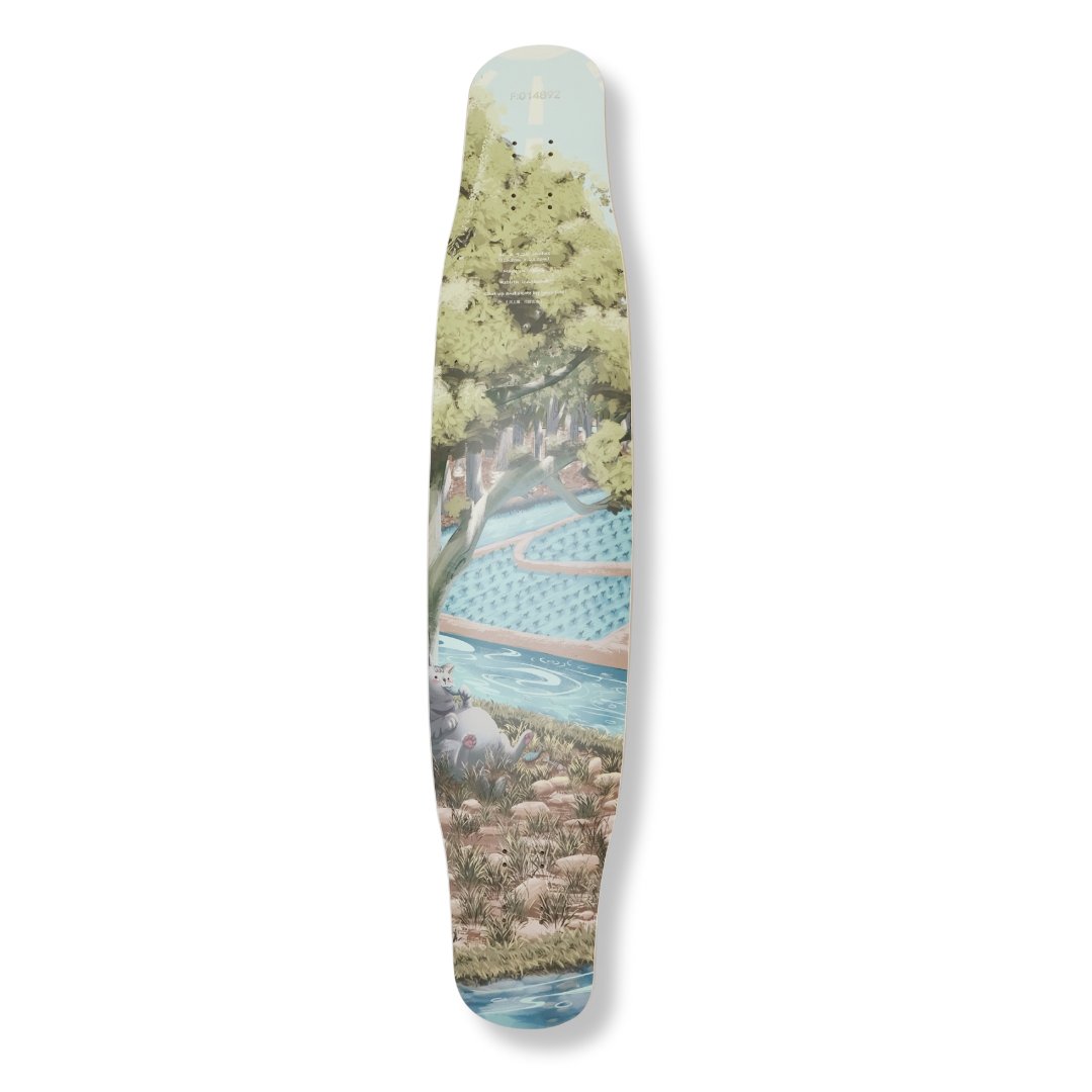 Triangle 46" Summer Longboard deck - SkatebruhSG