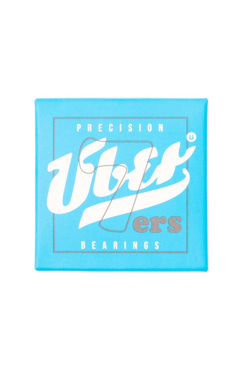 Uber Abec 7 Blue Chrome Steel skateboard bearings - SkatebruhSG