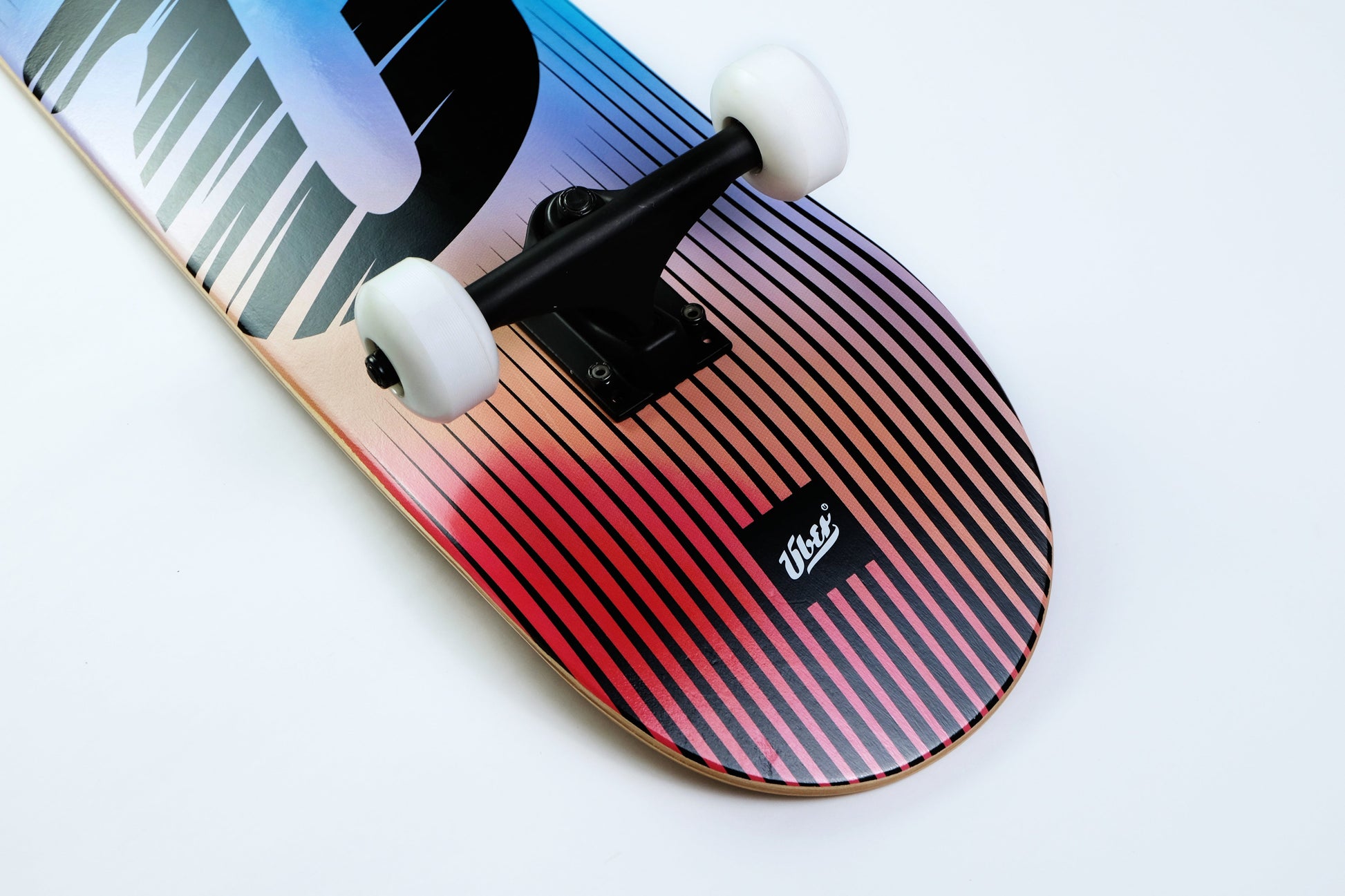 Uber Black Logo Skateboard - SkatebruhSG